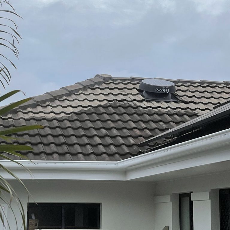 gutter cleaning brisbane - dirty roof from the side