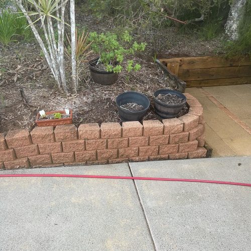 Water Attack Pressure Washing – Soft Wash Sunshine Coast Soft Wash Sunshine Coast - Closeup of garden border and sidewalk