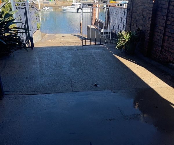 Boat Ramp cleaning - far view of boat ramp