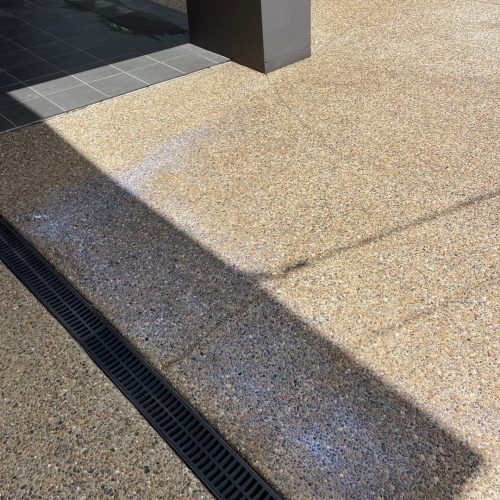 pressure cleaning Brisbane - view of paved walkway